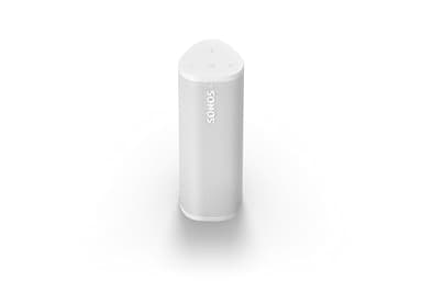 Sonos Roam 2 | Leichter, mobiler und wasserdichter Speaker mit Bluetooth, WLAN, mindestens 10 Stunden Akkulaufzeit und Voice Control für drinnen und draußen - Weiß