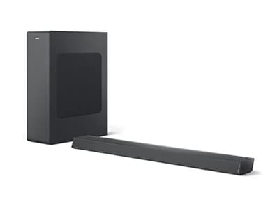 Philips Audio B6305/10 2.1-Kanal TV Soundbar mit Subwoofer kabellos | 140 W RMS | HDMI ARC | Dolby Audio | Bluetooth, optische & audio 3.5 mm | Fernbedienung