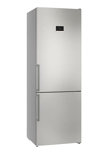 Bosch XXL Kühl-Gefrier-Kombination Serie 6, 203 x 70 cm, 311 L Kühlen und 129 L Gefrieren, NoFrost, VitaFresh XXL, Flex Interior, Ausklappbare Ablagenebene, Perfect Fit, Gebürsteter Stahl, KGN49AIBT