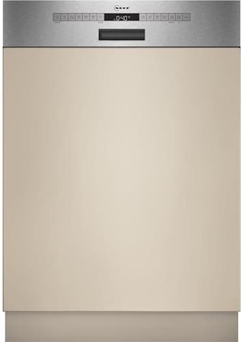 NEFF S145EVS04E, N 50, Smarter Geschirrspüler Teillintegriert, 60 cm, Besteckschublade, Flex II Korbsystem, Favoriten Programm, starke Reinigungsleistung, Open Dry automatische Türöffnung, Edelstahl