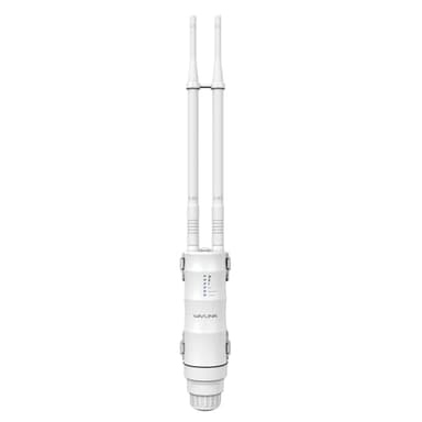 WAVLINK N300 Outdoor WLAN Repeater, wetterfester 300Mbit/s WLAN Access Point/Verstärker unterstützt Passive/Active PoE, AP/Router/Repeater Modi, 100Mbit/s WAN/LAN, WPA2, EU-Netzteil