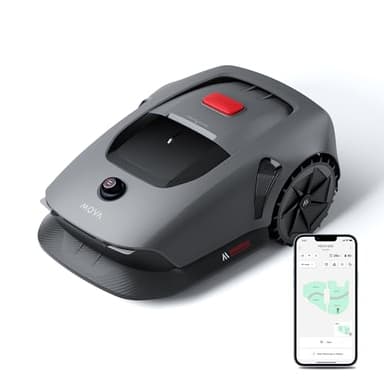 MOVA 600, Rasenmäher Roboter 360° 3D LiDAR Mähroboter ohne Begrenzungskabel & Genaue Kartierung 600 m², Smarte Hindernisvermeidung, App-Steuerung, U-förmiges Schneiden, Sicherheitswarnungen