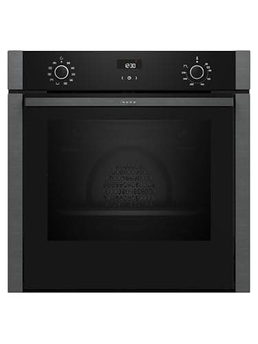 NEFF B3ACE2AG3, N50, Backofen, 60 x 60 cm, Made in Germany, LCD-Display, Versenkbare Tür, CircoTherm, 7 Beheizungsarten, Easy Clean, Kindersicherung, Schnellaufheizung, Graphite-Grey
