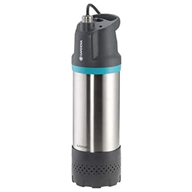 GARDENA Tauch-Druckpumpe 6100/5 inox automatic Bundle; Schmutzfilter, geräuscharmer Betrieb, Trockenlaufsicherung; enthält Tauch-Druckpumpe 6100/5 inox automatic & Classic Schlauch 13mm (1/2"), 20m