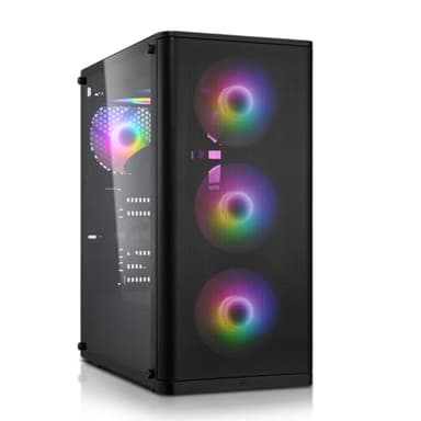 High End Gaming PC Ryzen 7 5700X, RTX 5060 8GB, 16 GB DDR4 RAM High Speed, 1TB M.2 SSD, Windows 11 Pro, WLAN - GamerPC für 1080P