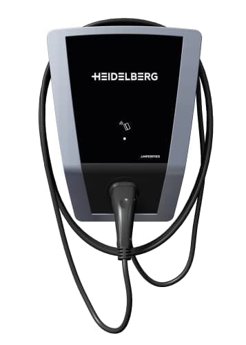 HEIDELBERG Amperfied Wallbox mit MID-Zähler zur Abrechnung von Firmenfahrzeugen inkl. 5 m Ladekabel. 11 kW Ladeleistung. Ladestation Connect.Business. Bis zu 5 Jahre Garantie.