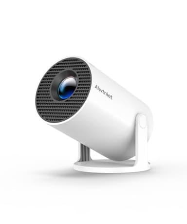 Upgrade Beamer 4K 1080P Full HD Unterstützt, Mini Projektor Android 14.0 5G WiFi 6 BT 5.0, Smart Projector 200ANSI Auto Horizontal Trapezoid Correction, Beamer Handy 180°Drehbarer