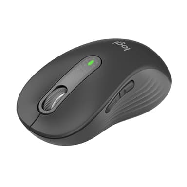 Logitech Signature M650 L Kabellose Maus - für große Hände, Leise Klicks, Anpassbare Seitentasten, Bluetooth, Kompatibilität mit mehreren Geräten - Grau