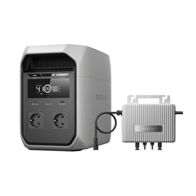 EF ECOFLOW DELTA 3 Classic Tragbare Powerstation 1024Wh, 0% VAT WLAN STREAM Mikrowechselrichter 800W, LiFePO4-Batterie, 1800W AC (3600W Spitze), Solargenerator für Camping, Wohnmobil,Notstrom zu Hause