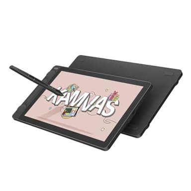 HUION Kamvas 13 Gen 3 Grafiktablett mit Display, 13,3 Zoll Anti-Glare Glas Zeichentablett mit PenTech 4.0, 16384 Stiftdruck, 5 Drucktasten, Dual Dial Perfekt für Designer, Künstler, Schwarz