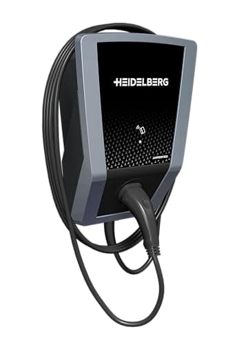 HEIDELBERG Wallbox für Dienstwagenfahrer mit Solaranlagen. U.a. mit integr. Phasenumschaltung, MID-Zähler, FI-Schutzschalter. Connect.solar pro Wallbox 11 kW mit App und RFID inkl. 7,5 m Ladekabel.