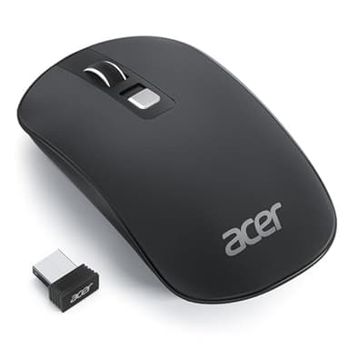 Acer Ultradünne Maus Kabellose, Tragbare 2,4 GHz Funkmaus, Wireless Mouse mit 800/1200/1600 einstellbare DPI, 4 Tasten Kabellos Computermaus, Maus Kabellos Laptop, Dell XPS, ASUS, Surface