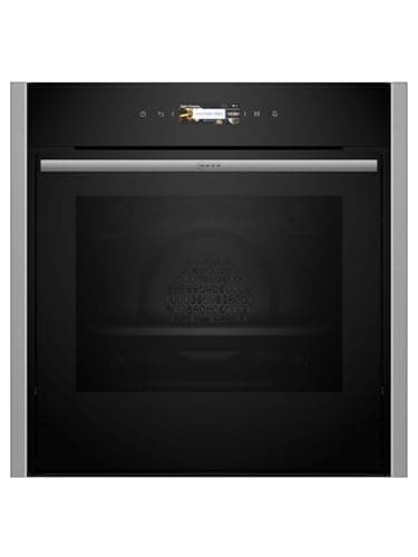 NEFF B44CR71N0, N70, Einbau-Backofen 60 x 60cm, Made in Germany, Integrierbarer Backofen, Hide, Full Touch TFT-Display, Automatikprogramme, Edelstahl, Amazon Exclusive Edition