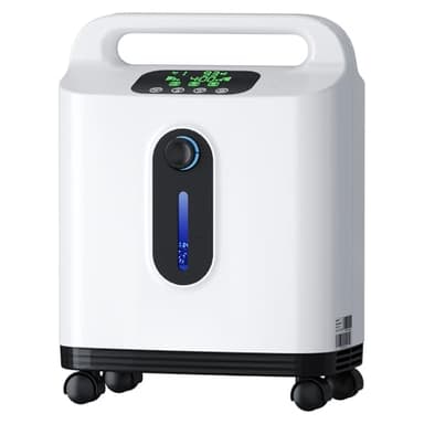 Tragbarer Sauerstoffkonzentrator für Zuhause，Xandoril，1–8 l/min, 93% Konzentration，Geeignet für Erwachsene und Kinder，Mit Fernbedienung，<50 dB geringes Rauschen