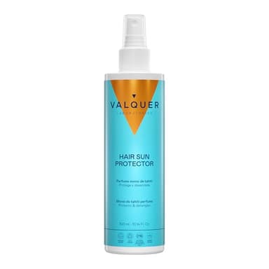 VALQUER Haar-Sonnenschutzspray | Entwirrende Pflegespülung mit Vitamin B5 und Zero Formula | Feuchtigkeitsspendend und UV-Schutz | Duft nach tahitischem Monoi | 300 ml