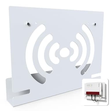 Wandhalterung Kompatibel mit FritzBox 7590 AX 7690 5590 Fiber 5530 7510 7490 7530 6850 6660 Cable 6890 Router, JLNJLE Metal Halterung Modem Aufhängung mit Kabelmanagement, Effiziente Wärmeableitung