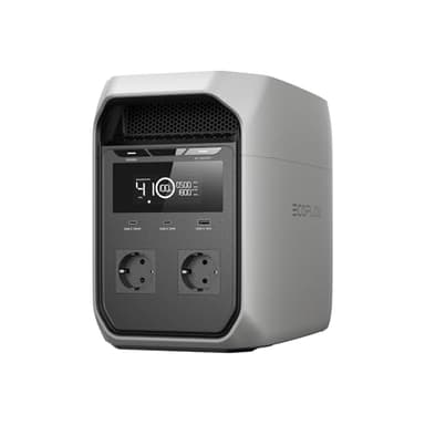 EF ECOFLOW DELTA 3 Classic Tragbare Powerstation 1 024 Wh LiFePO4-Batterie, 1 800 W AC (3 600 W Spitze), 100 W USB-C, 1-Stunden-Schnellladung. Solargenerator für Camping, Wohnmobil & Notstrom zu Hause