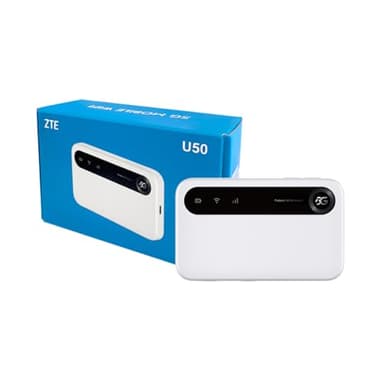 ZTE U50 Tragbarer WiFi-Hotspot 5G mit entsperrtem SIM-Steckplatz, kostengünstiger 5G-Modem-Router für 32 Heim-/Geschäftsgeräte, 5G und 4G+, AX1800 WiFi 6, bis zu 32 Geräte