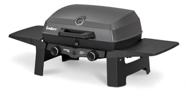 Enders® Gasgrill Urban II Pro, Tischgrill, Grillen-, Kochen- und Backen Funktion, 2 Brenner Edelstahl, mit Grill-Thermometer, Balkon-, Camping-Grill, Aluguss-Gehäuse, Gusseisen-Rost, #2062