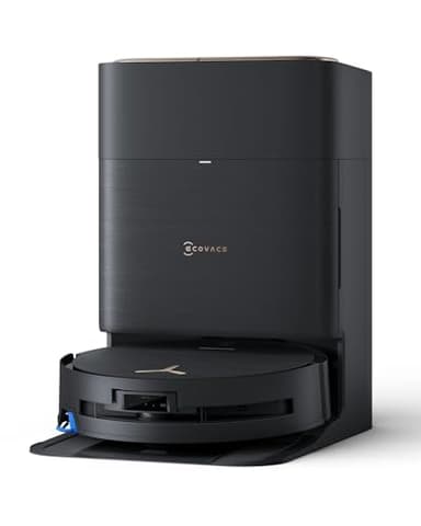 ECOVACS DEEBOT X9 PRO Omni Saugroboter mit Wischfunktion, 16.600 Pa, OZMO Roller, ZeroTangle 3.0, TruEdge 2.0, Heißwasser-Moppwäsche, Heißlufttrocknung, All-in-One Omni Station, YIKO-GPT, Schwarz