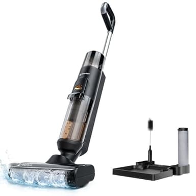 Hearten Nass Trockensauger, Selbstreinigung, Saugwischer Smart 3 in 1, Staubsauger mit Wischfunktion, Selbstfahrendes Design, Extrem Leicht für Hartböden Tierhaare Floor Scrubber