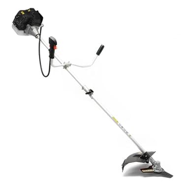 Wiltec 2in1 Benzin Rasentrimmer 1,76PS 1,3kW, Rasenschneider mit Motorsense und Freischneider, Rasenkantenschneider mit 225 mm Schnittlänge