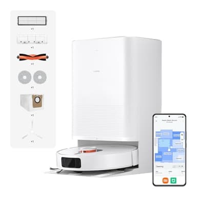 Xiaomi Robot Vacuum X20 Pro – 7000 Pa Saugleistung, duales Moppsystem, 75 Tage Staubbehälterkapazität, 4 Reinigungsmodi und 5200mAh Akku für eine gründliche und smarte Reinigung im Haushalt