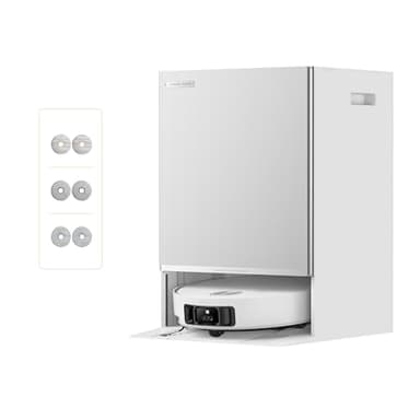 dreame Matrix10 Ultra Saugroboter mit Wischfunktion, Mopp-Wechsel/Selbstreinigung, 8 cm Hindernisfreiheit, 30.000Pa, Autom. Entleerung/Nachfüllung, kein Verheddern, Sprachsteuerung