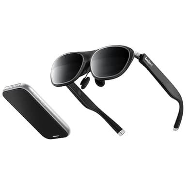Rokid AR Spatial Schwarz, AR-Brille mit dreifachem Display für räumliches Computing, 150" 50° FOV, 120 Hz, 3DoF, IPD- und 0–600-Dioptrien-Myopie-Korrektur, Zugriff auf Tausende Apps.