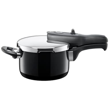 Silit Sicomatic t-plus Schnellkochtopf 2,5l, Schnelltopf 18 cm, Silargan Funktionskeramik, Induktion, 3 Kochstufen, Einhand-Drehregler, schwarz