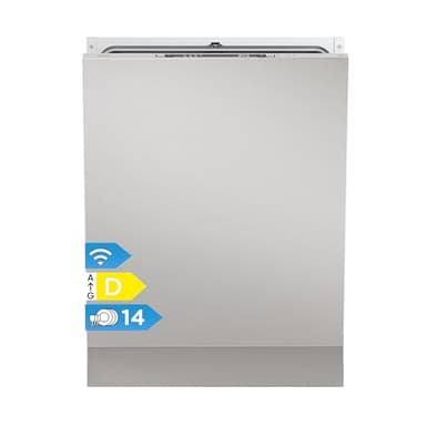 Midea SV 4.60 wi Geschirrspüler Vollintegriert 60cm, 14 Maßgedecke, 8 Programme, Automatische Türöffnung, LED Display, Leise, Vollwasserschutz, Spülmaschine Unterbaufähig