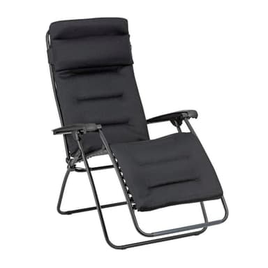 Lafuma MOBILIER - Gepolsterte Zero-Gravity-Relaxliege-Garten - Rsx Clip - AirComfort® - Schwarz Acier LFM2058_6135-5 Jahre Garantie