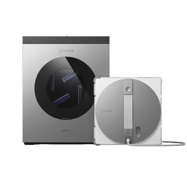 ECOVACS WINBOT W3 OMNI Fensterputzroboter mit Multifunktionsstation, Automatische Reinigung der Wischpads, Intelligente Reinigung entlang der Ränder, Sprühen mit drei Düsen, App-Steuerung