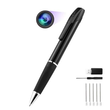 HD1080P Mini-Körperkamera, Bodycam Stift Body Kamera Überwachungskamera Videorecorder Tragbare Mini Kamera für Konferenzen, Büro und Unterricht