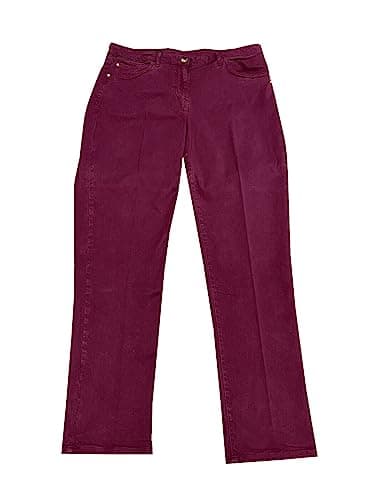 Generico Persona Von Marina Rinaldi Damenjeans Satin Baumwolle Winter 23.7133062 Radius (19 - It 48, Amarena)