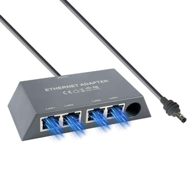 Starlink Gen 3/Mini Ethernet Adapter, Externes Netzwerk RJ45 Adapter, Multi-Port 1 bis 4 Geräte, bis zu 1Gbps