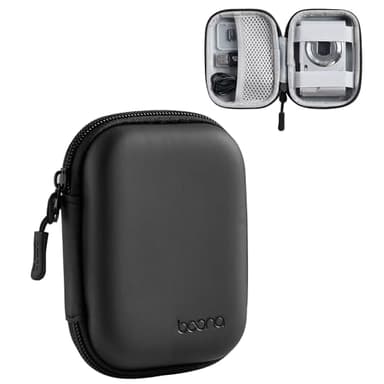 Linpr Digitalkamera Tasche Kompatibel mit CAMKORY/Kodak PIXPRO FZ45/FZ55/Lecran/VAHOIALD/Canon IXUS 285 HS/Umipyiza/YLSHGXFC/AOREGRE, Kleine Digitalkameratasche Reisekamera Tasche (PU-Schwarz)