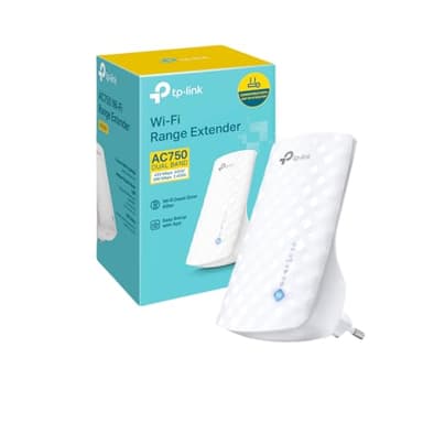 TP-Link RE190 AC750 WLAN-Repeater, Interne Antennen, Superhohe Dualband-Geschwindigkeit bis zu 750 Mbit/s, Plug & Play, Signalanzeige, RJ45-Anschluss, Für optimale WLAN-Abdeckung