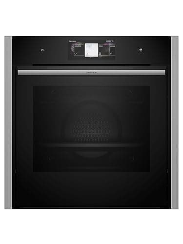 NEFF B64VT73N0 Einbau-Backofen N90, Integrierbarer Backofen 60 x 60cm, Slide&Hide, Full Touch TFT-Display, Multipoint Bratenthermometer, Vario Steam, Soft Open & Close, Schwarz
