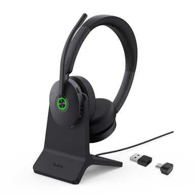 Yealink BH74 mit Ladestation ANC Kabelloses Bluetooth Headset mit Mikrofon, 6X Hybride Geräuschunterdrückung Mic, Stereo On Ear Kopfhörer Bluetooth, 32H Sprechzeit, Microsoft Teams Zoom Zertifiziert