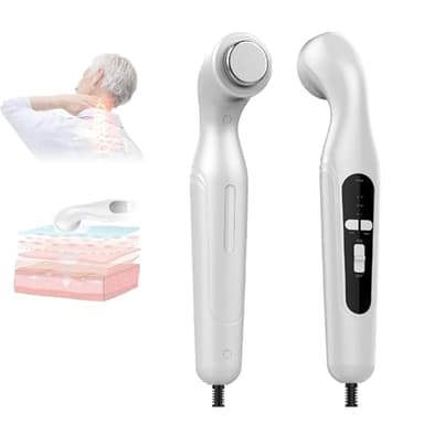 Ultraschall-Massagegerät für Zuhause, 3MHz 3-Stufen Tiefenmassage mit 42°C Wärme, IPX7 wasserdichter Kopf, Timer, für Nacken, Rücken, Gelenke & Muskelentspannung
