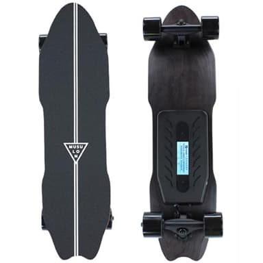 Elektrisches Skateboard mit 2 x 400 w Motor,83 cm e-Board mit Fernbedienung,40 km/h höchstgeschwindigkeit,8-lagiges Deck,elektrisches Longboard für anfänger Single-Drive-22km