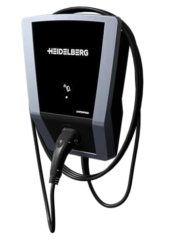 HEIDELBERG Wallbox mit FI-Schutzschalter und App-Steuerung. 11 kW Ladeleistung. §14 a-konform. Inkl. 7,5 m Ladekabel. Bis zu 5 Jahre Garantie. Smarte Ladestation Connect.Home