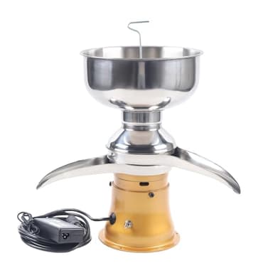 Repomanda Elektrische Milchzentrifuge 50L/H 100-240V Milchseparator Milchcreme-Separator Maschine 9800-11000 RPM 5L Behälter Edelstahl Gelb Für Kuhmilch Ziegenmilch Neu