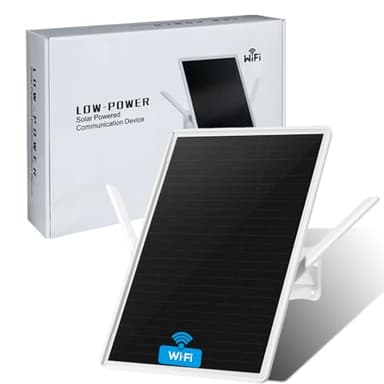 LCLCTEK® WLAN Verstärker Repeater Aussen Akku Solar,Wi-Fi Booster WiFi Range Extender bis zu 100-meter,WLAN-Zugangspunkt 2.4GHz Wi-Fi 300Mbit/s Repeater,WiFi Booster Kompatibel 2.4Ghz Geräten (16in)