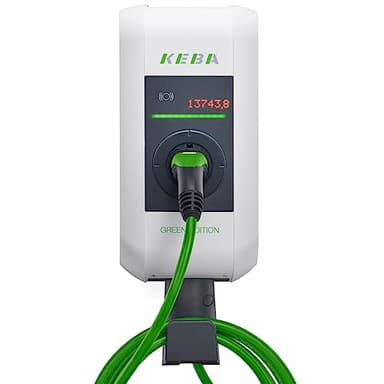 KEBA Wallbox | KeContact P30 Special Editions | Dienstwagen Edition | EN Type 2 Kabel (6 Meter) | 11 kW | ME | klimaneutrale GREEN EDITION