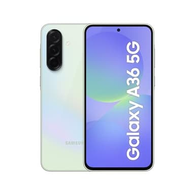 Samsung Galaxy A36 5G AI Smartphone ohne Vertrag, Simlockfreies AI Handy mit Android, 6 GB RAM, 128 GB Speicher, 50-MP-Kamera, Awesome Lime, 2,5 Jahre Herstellergarantie [Exklusiv auf Amazon]