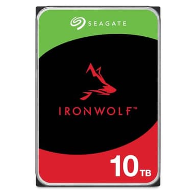 Seagate IronWolf 10TB, NAS interne Festplatte, 3.5 Zoll, 7200 U/Min, CMR, 256 MB Cache, SATA 6GB/s, silber, FFP, inkl. 3 Jahre Rescue Service, Modell: ST10000VN0008