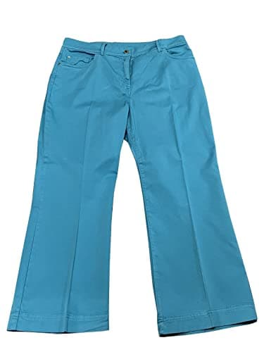 Persona by Marina Rinaldi Linie N .O.W Schnitthose Jeans Satin Türkis 31.7142073, türkis, 44/Große Größen