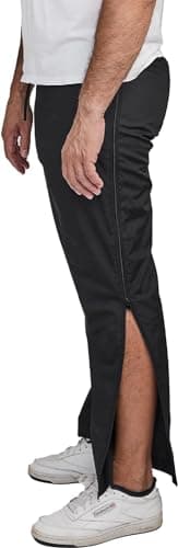Dobsom Reha Hose Damen und Herren I Jogginghose seitlich zu öffnen I Sporthose Trainingshose mit durchgehendem Reissverschluss | Gr. XL | Kurzgröße | Kurze Beinlänge